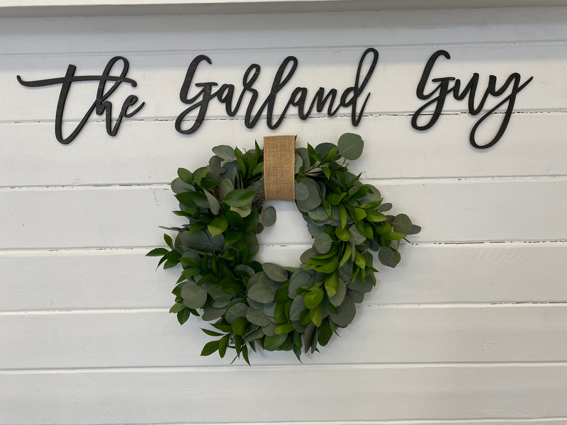 Silver Dollar Eucalyptus & Florida Ruscus Wreath