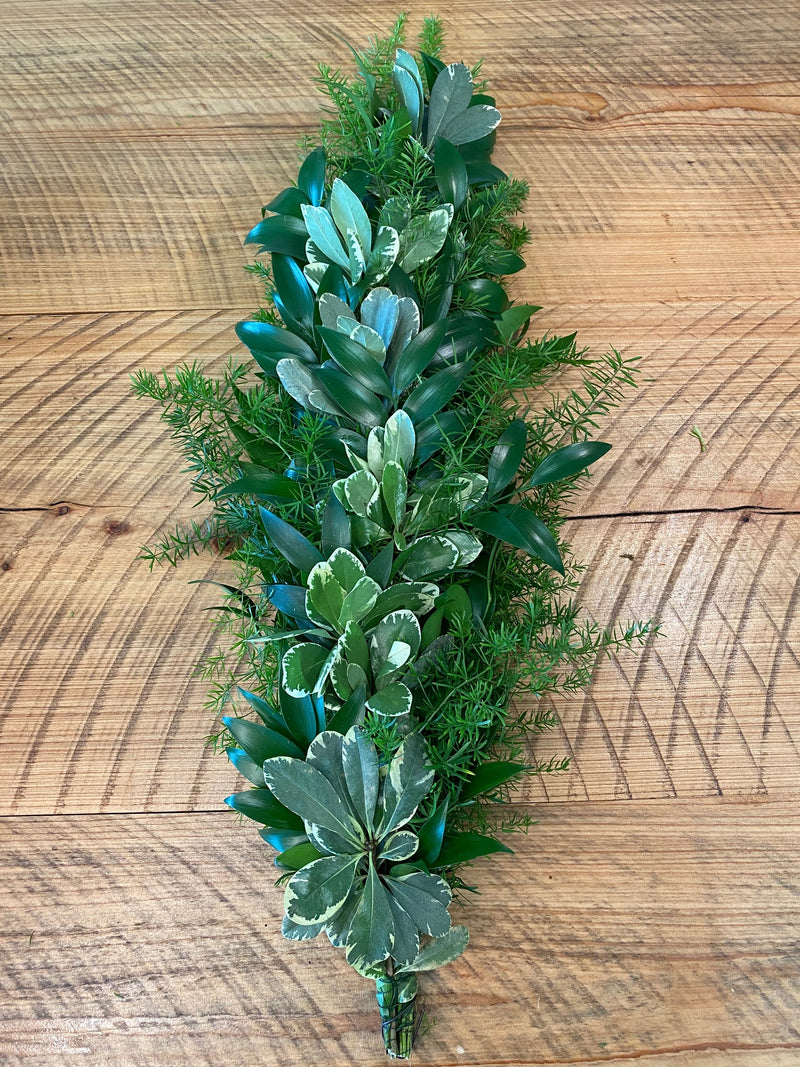 Springeri, Nagi, and Variegated Pittosporum Garland