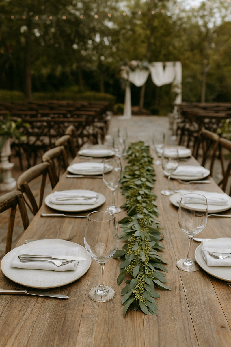 Seeded Eucalyptus Garland | 6 ft | Fresh Farm-Grown | Weddings, Tablescapes & Home Décor (TK)