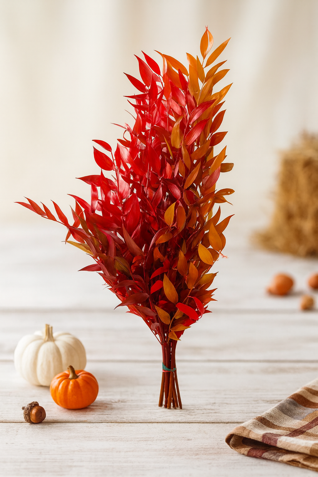 Fall Tinted Preserved Italian Ruscus