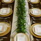 Salal, Italian Ruscus, Green Ivy, and Lilly Grass Garland.