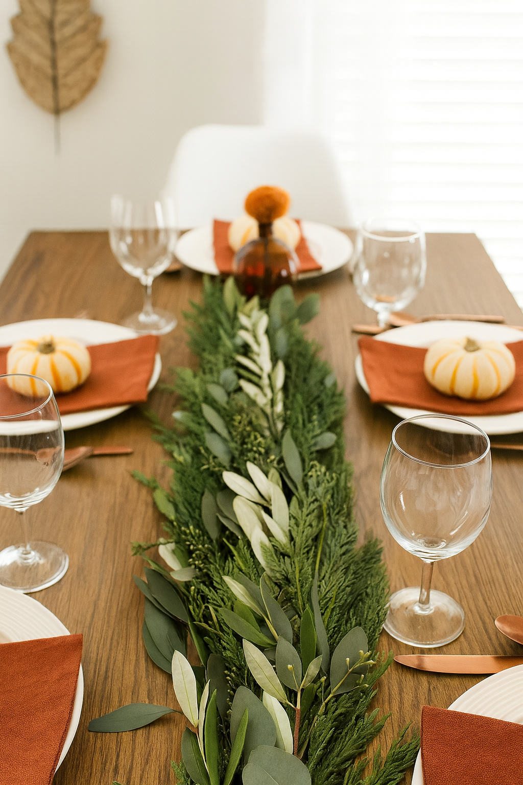 Leyland Cypress, Olive Leaf & Seeded Eucalyptus Garland – Fresh Handcrafted Greenery for Holidays, Weddings & Home