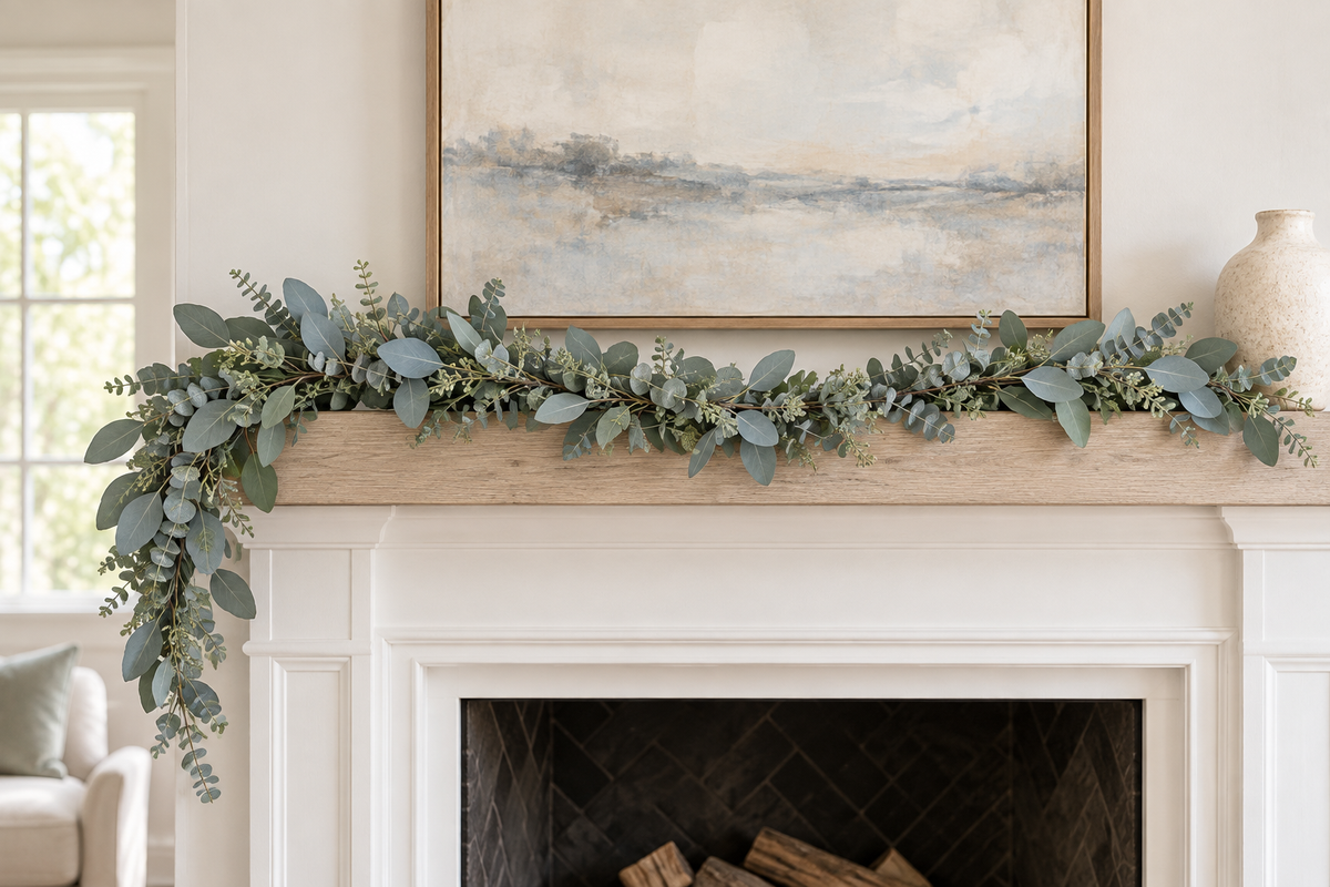 Bring a fresh perspective to your mantel.
