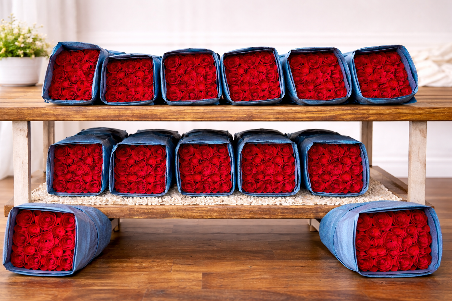 100 Farm-Fresh Red Freedom Roses – Premium Wholesale Bundle – FedEx Priority Overnight