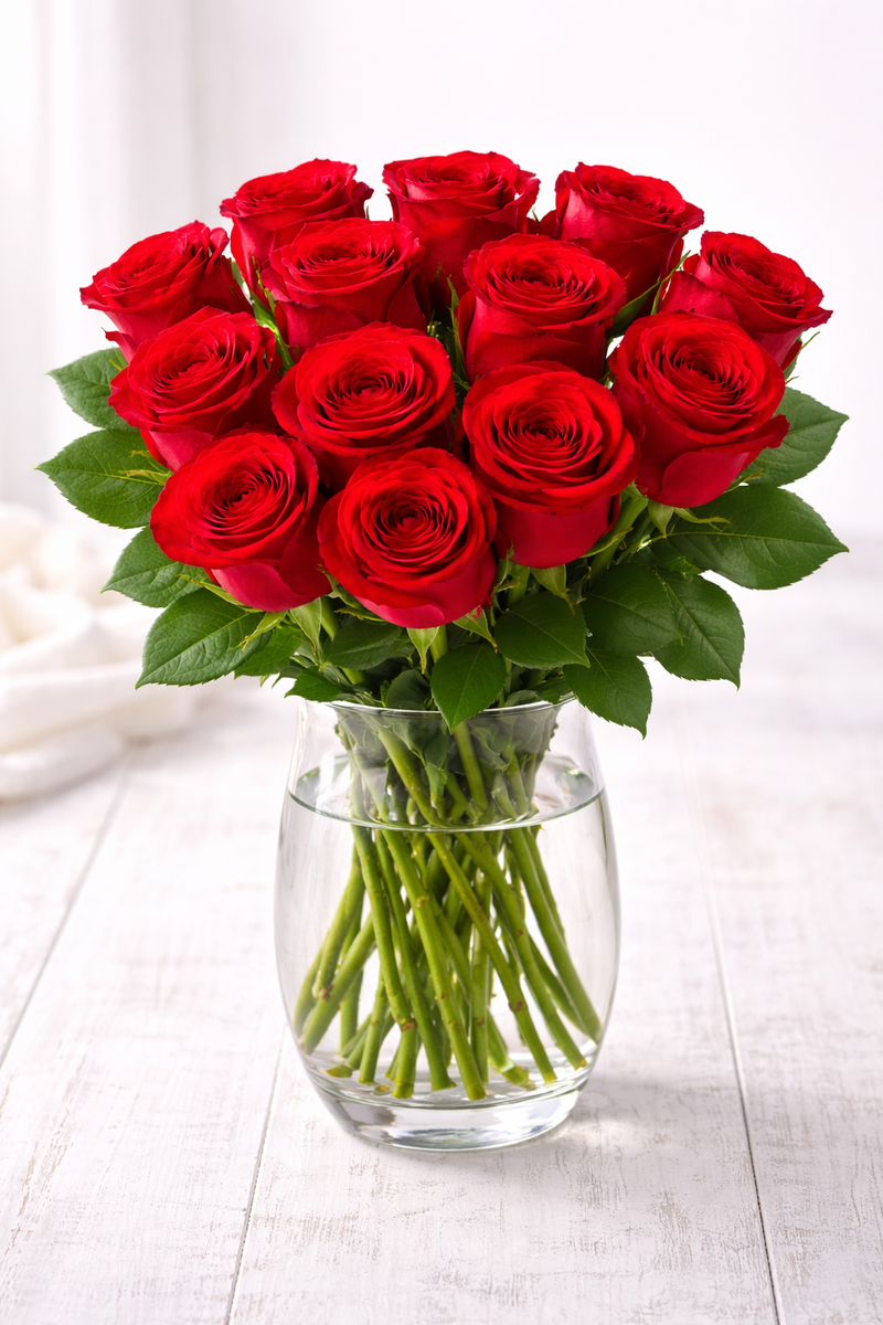 O2 Priority Red Roses 12 Red Freedom Roses | Dozen Roses | Farm Fresh – Overnight Delivery ...