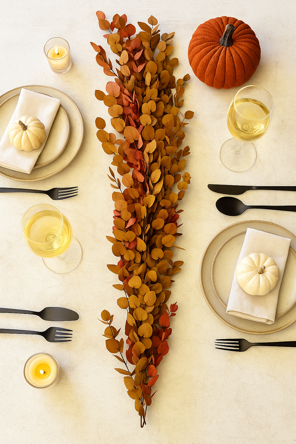 Autumn Preserve Collection – Rustic Eucalyptus Garland | Fall Designer Collection, Thanksgiving Décor & Weddings, Fall Centerpieces