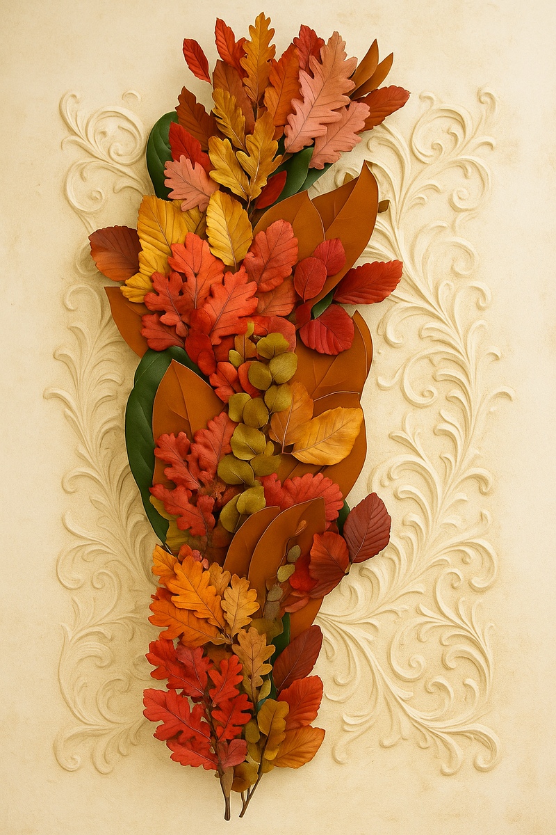 Magnolia Woodland Autumn Garland | Fall Designer, Magnolia with Everlasting Specialties