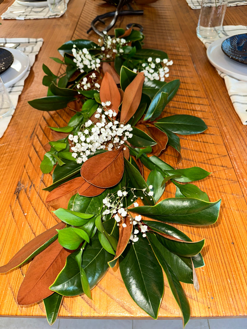 Magnolia, Israeli/Florida Ruscus & Babys Breath DIY Greenery Box