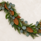 Magnolia, Leyland Cypress, Silver Dollar, Seeded Eucalyptus Garland