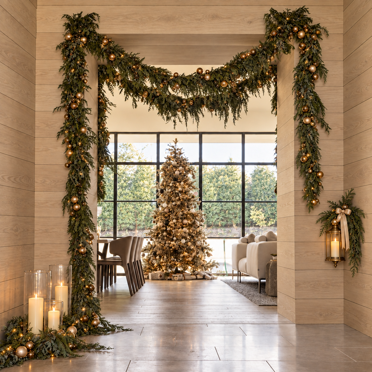 Holiday spirit, beyond the mantel.