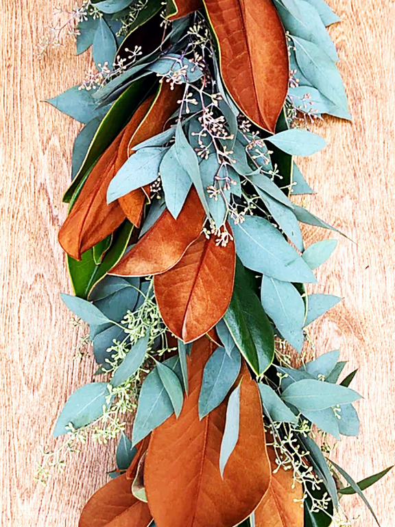 eucalyptus and succulent garland Magnolia & Seeded Eucalyptus Garland – Fresh Handmade Greenery for Table Runners, Mantels, Weddings, Thanksgiving & Fall Décor – Real Farm-Grown