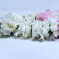 Pink Mondial Roses Blended with White Playa Blanca Rose and White Carnation - Flower Garland & Mala