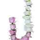 White Playa Blanca Rose & Pink Mondial Roses - Garland & Mala