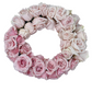 Pink Spray Rose and White Cream Porcelina Spray Rose - Flower Garland & Head Piece