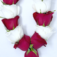 Classic Red Freedom Roses with Playa Blanca Roses Flower Garland, Mala & Lei