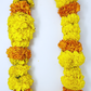 Gorgeous Yellow Marigolds Blended with Orange Marigolds- Traditional Flower Garland Used for Mala & Lei