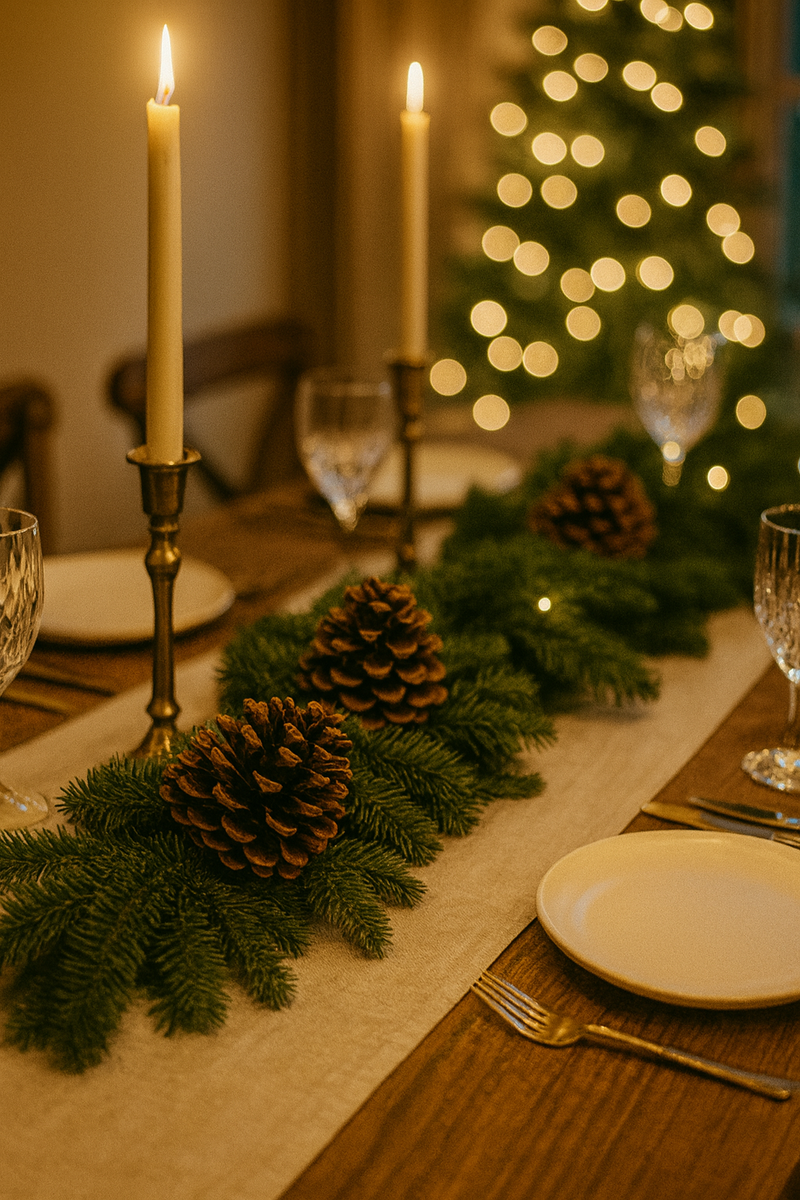 Noble Fir Garland with Pinecone Upgrade