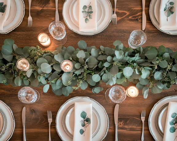eucalyptus and succulent garland Seeded Eucalyptus & Silver Dollar Eucalyptus Garland – Our Best Seller 🌿✨