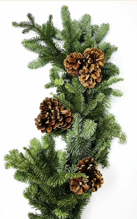 Noble Fir Garland with Cones | 4 ft, 6 ft, 10 ft | Christmas Collection, Christmas Décor & Weddings, Christmas Centerpieces (TK) (Copy)
