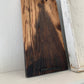 Wood Cutting Board with Handles... Burnt Wood Look