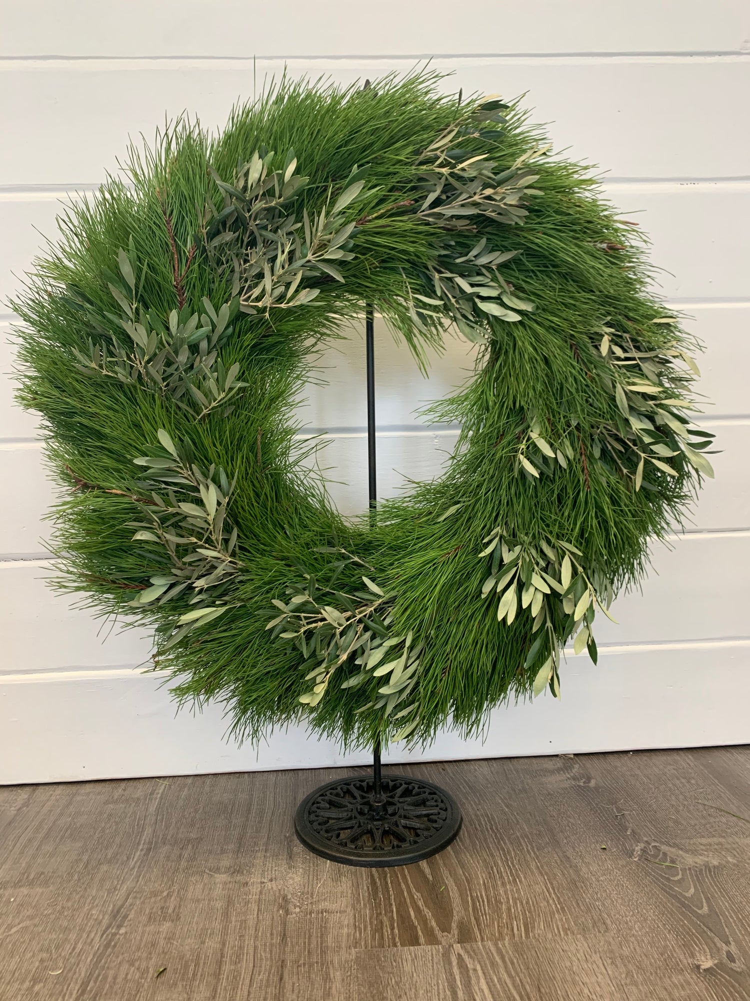 Florida Pine and Olive Accent Wreath