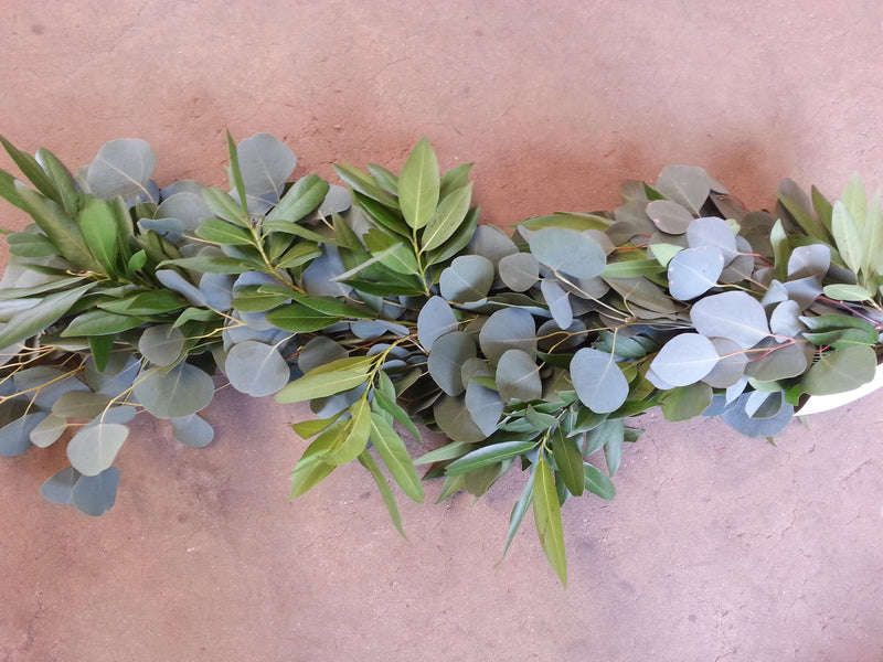 Silver Dollar Eucalyptus and Bay Leaf Garland