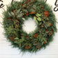 🌿 Seeded Eucalyptus, Carolina Sapphire & Magnolia Wreath – Fresh Farmhouse Greenery